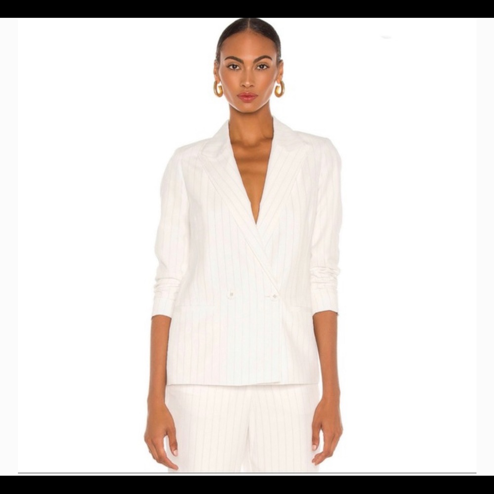 Allsaints Clea Blazer WT070S Striped Sz 2